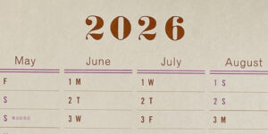 Postalco ワンイヤーカレンダーウォールカレンダー