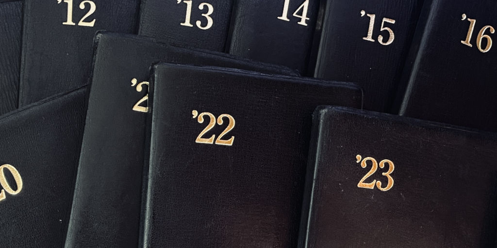 歴代の能率手帳ゴールド